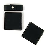 Belted Faux Leather Coasters (set of 6) - Black by Wrapables