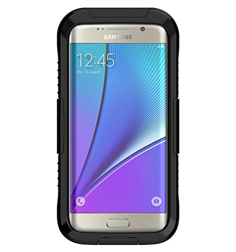 Samsung Galaxy S7 Edge Waterproof Case, VEGO Full Body Sealed Waterproof Dirtproof Snowproof Durable Case Cover with Touch Responsive Front Screen Protector for Samsung Galaxy S7 Edge (Black)