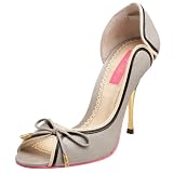Betsey Johnson Womens Generosa Open Toe Pump