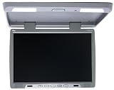 Brand New Tview T176ir Grey 17 Inch Thin Tft Flip Down Ceiling-mount Car/truck Monitor with Twin Dome Lights, and Built in Ir Transmitter and Amazing Resolution and the Best Features **Big and Beautiful Display**