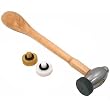 Jewelers 3-In-1 Chasing Hammer Nylon Brass Steel Tool