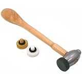 Jewelers 3-In-1 Chasing Hammer Nylon Brass Steel Tool