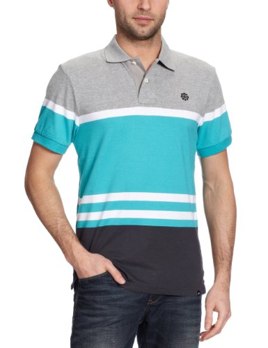 NIKE Herren Poloshirt Grand Slam Stripe, dk grey heather/black, XL, 439299 Preisvergleich