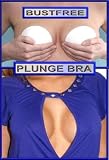 BustFree Strapless Plunge Bra available in Nude, Black & White and 5 Cup sizes A through Full D