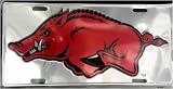 Arkansas Razorbacks Chrome License Plate