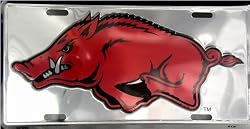 lp - 963 Arkansas Razorbacks Chrome License Plate - 50062