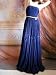 $4600 New REEM ACRA Royal Blue Silk Chiffon Gown Dress 12