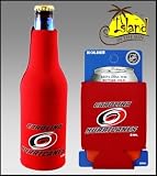 SET OF 2 CAROLINA HURRICANES CAN & BOTTLE KOOZIE COOLER