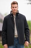 Men's Stuart Microfiber Coat Sheepskin Lining