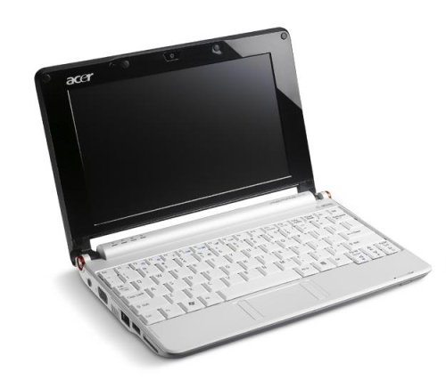 Acer Aspire One AOA150-1887 8.9-Inch Seashell White Netbook - 2.5 Hour Battery Life
