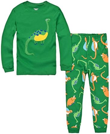 Cute Honey Children Pajamas Cotton Sleepwear Dinosaur Kids Clothes Boys Size 6Y