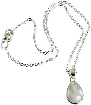 Rainbow Moonstone Sterling Silver Necklace