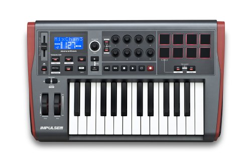 Novation Impulse 25 USB Midi Controller Keyboard, 25 Keys