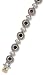 Antique 2-tone Bracelet with Bezel Set Amethyst Colored CZ