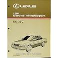 1991 Lexus ES 250 Wiring Diagram Manual Original by Lexus