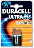 Electronics : Duracell Ultra M3 MN1604 Battery Alkaline 9V Ref 7035025