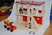 Set : Feuerwehrhaus mit Möbeln und Puppen - Haus Möbel Feuerwehr Holz komplett