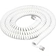 25' Coiled Handset Cord - White