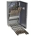 Alvord Polk 127-S-02 High-Speed Steel Chucking Reamer Set, Right Hand Spiral Flute, Uncoated Finish, 29-Piece, 1/16 - 1/2 Inch Sizes in 1/64 Inch Increments