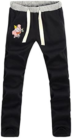 FFDEere Cute Flying Elephant Custom Men's Sweatpants L