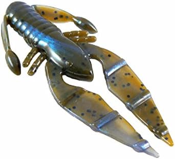 Powerteam Lures 3.5" Craw D'oeuvre Green Pumpkin Light Blue Swirl Lure