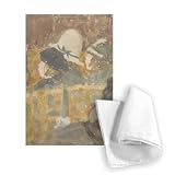Girls in a Church (gouache & w/c on paper) .. - Tea Towel 100% Cotton - Art247 - Tea Towel - 46x70cm