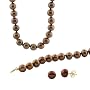 FOJO's 14K Gold Chocolate Peacock Pearl Set