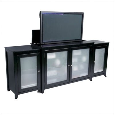 Touchstone Theater Lift Cabinet Longmount Black
