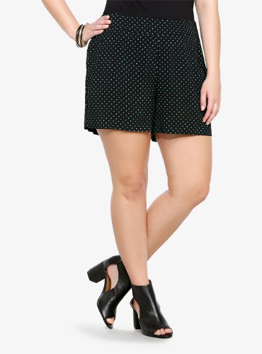 Torrid Challis Soft Short - Polka Dot