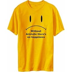 Without Aristotle There Is No Happiness M�nnliche Namen Herren T-Shirt (Gelb, Gr��en X-Small - XXX-Large)