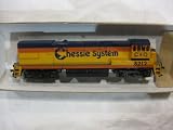 Trains Athearn in Miniature Model #3444 U-30-B PWR w/ Chessie System Erie Lackawanna - Authentic - Realistic - Scaled From Official Blue Prints HO Ready to Run and Kits - Perfectly Detailed