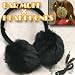 Fuzzy Earmuff Music Headphones (Black)