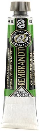 Rembrandt Artist's Oil Colors cinnabar green medium 40 ml 625 [PACK OF 2 ]