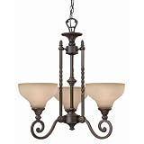 Hinkley Lighting 4293RN Light Chandelier - Rustic Bronze Frisco (3 x 60 Watt) Traditional Lights