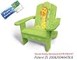Lohasrus Kids Adirondack Chair 20111 - Passed Safety Standards ASTM F963-07, Dual Non-toxic Painted Fir, for ages 2 to 6, Free Drawing Book