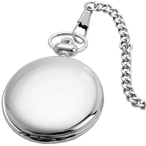 Taschenuhr silber mit Quarzlaufwerk
