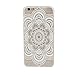 ABC(TM) Fashion Cool Mandala Pattern Flower Clear Hard Case Skin Cover For iphone6 Plus 5.5Inch