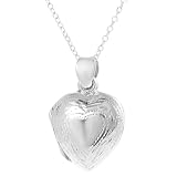 Sterling Silver .925 Stamp Hypoallergenic Nickel Free Sturdy Heart Locket Necklace