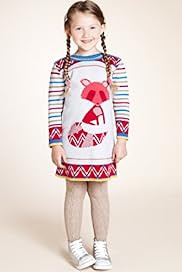 Pure Cotton Fox Striped Knitted Dress