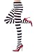 Women's Contrast Wide Striped Opaque Tights