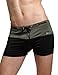 Godsen Men's Swimming Trunks Boxer Brief,black Soft Briefs