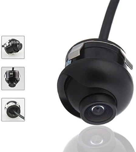 Car Rear Vehicle Backup View Camera 170 Degree Wide Angle Waterproof Rotation Night Vision HD Cam (Black)