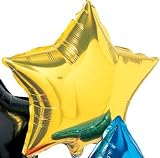 Star Mylar Balloon Gold