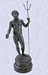 Poseidon Foundry Iron Statue Neptune Sculpture marble (Digital Angel Decor)