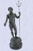 Poseidon Foundry Iron Statue Neptune Sculpture marble (Digital Angel Decor)