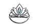 Princess Dress up Party Accessories - 3 Piece Set: Gloves, Tiara and Wand (Butterfly Design)