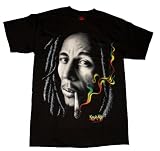 Bob Marley Rasta Smoke T-Shirt Tee