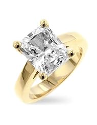 CZ Emerald Solitaire Ring