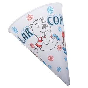 Great Northern Popcorn Company Polar Cones Premium Snow Cone Cups