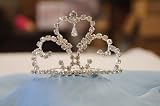 (SMALL)Elegant Bridal Wedding Tiara Crown with Crystal Party Accessories DH5756